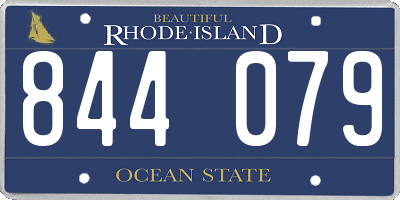 RI license plate 844079
