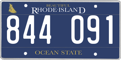 RI license plate 844091