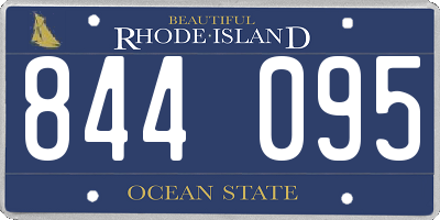 RI license plate 844095