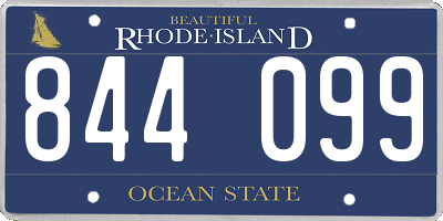 RI license plate 844099