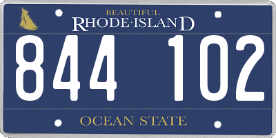 RI license plate 844102