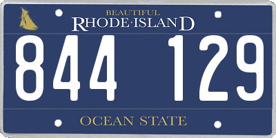 RI license plate 844129