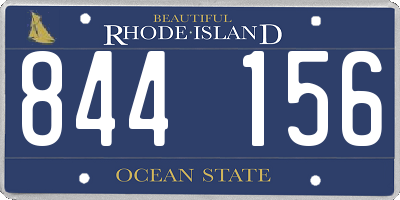 RI license plate 844156