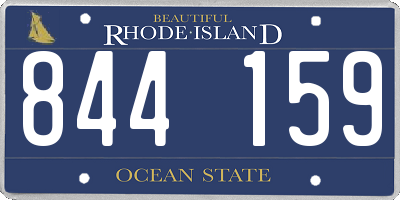 RI license plate 844159