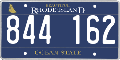 RI license plate 844162