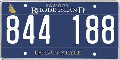 RI license plate 844188