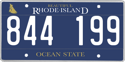 RI license plate 844199