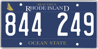 RI license plate 844249