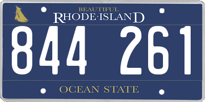 RI license plate 844261