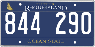 RI license plate 844290