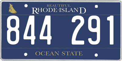 RI license plate 844291