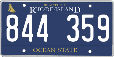 RI license plate 844359