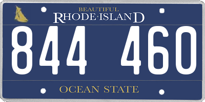 RI license plate 844460