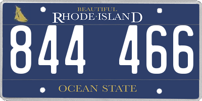 RI license plate 844466