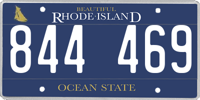 RI license plate 844469