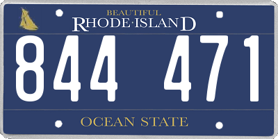 RI license plate 844471
