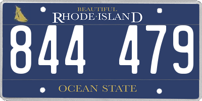 RI license plate 844479