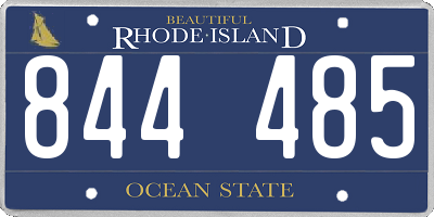 RI license plate 844485