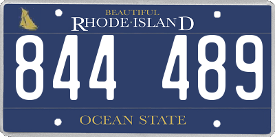 RI license plate 844489