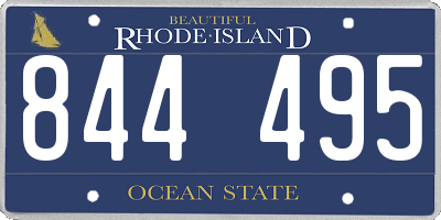 RI license plate 844495
