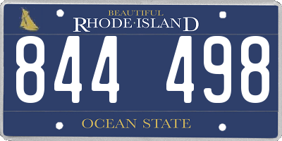 RI license plate 844498