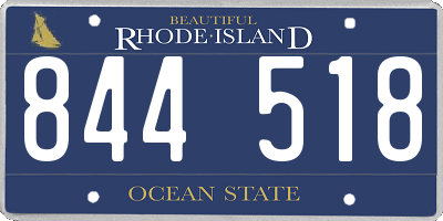 RI license plate 844518