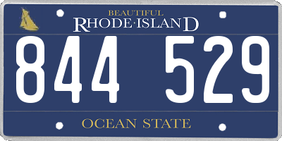 RI license plate 844529