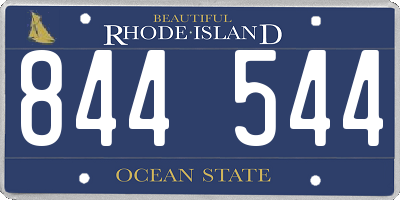 RI license plate 844544