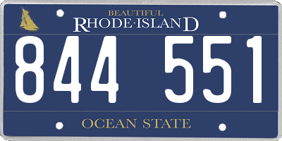 RI license plate 844551