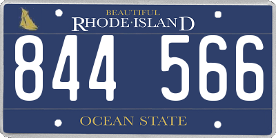 RI license plate 844566