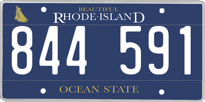 RI license plate 844591