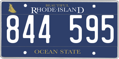 RI license plate 844595