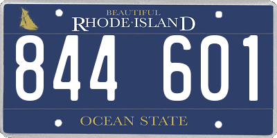RI license plate 844601
