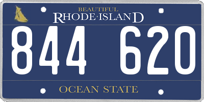 RI license plate 844620