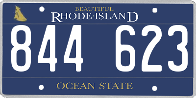 RI license plate 844623