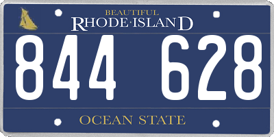 RI license plate 844628