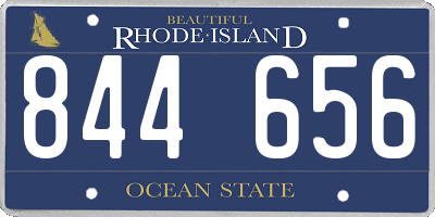 RI license plate 844656
