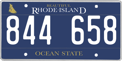 RI license plate 844658