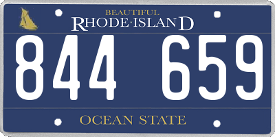 RI license plate 844659