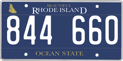 RI license plate 844660