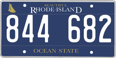 RI license plate 844682