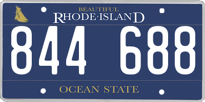 RI license plate 844688
