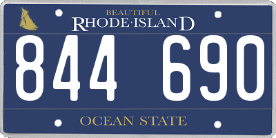 RI license plate 844690
