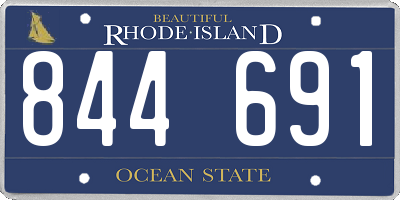 RI license plate 844691