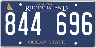 RI license plate 844696