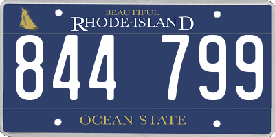 RI license plate 844799