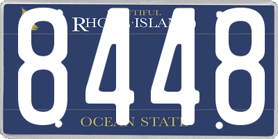 RI license plate 8448
