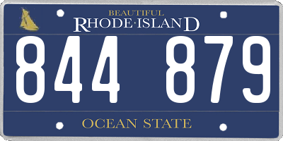 RI license plate 844879