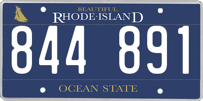 RI license plate 844891