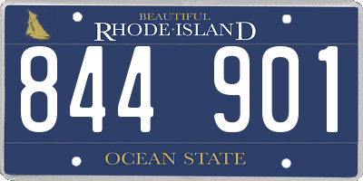 RI license plate 844901